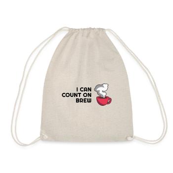 Coffee Lover Puns Barista Hot and Cold Brew - Drawstring Bag - nature - Front