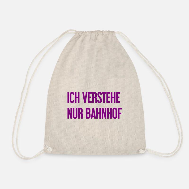Ich verstehe nur Bahnhof - Turnbeutel - Natur
