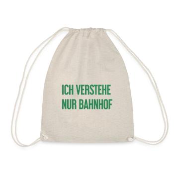 I only understand station - Drawstring Bag - nature - Front