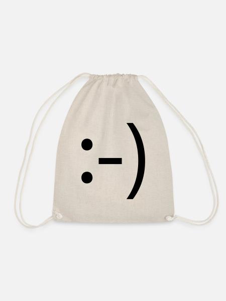 smile :-) - Turnbeutel - Natur
