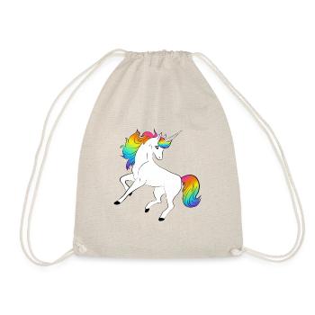 Einhorn - Turnbeutel - Natur - Vorne
