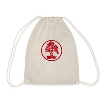 Bonsai tree Zen Japan Japanese art patience - Drawstring Bag - nature - Front