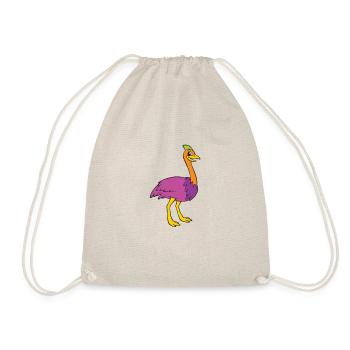 Ostrich - Drawstring Bag - nature - Front