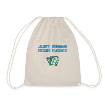 Poker Poker Poker Texas Holdem - Kartenspiel - Turnbeutel - Natur - Vorne