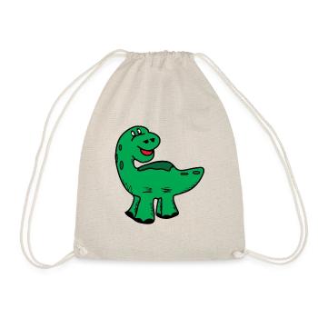 Dinosaure Dino en vert - Sac de sport léger - nature - Devant