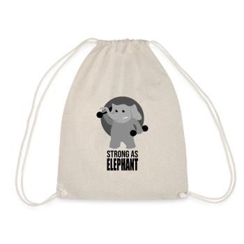 Gym d'éléphant - Sac de sport léger - nature - Devant