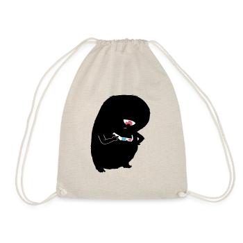Monstre de lunettes 3D - Sac de sport léger - nature - Devant