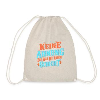 No idea that was the other layer of gift - Drawstring Bag - nature - Front