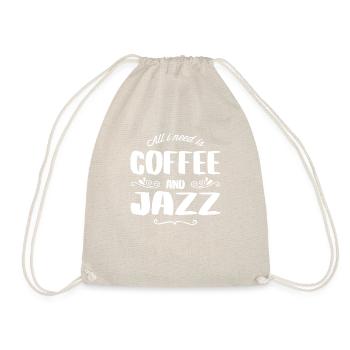 Jazz & Coffee - Turnbeutel - Natur - Vorne