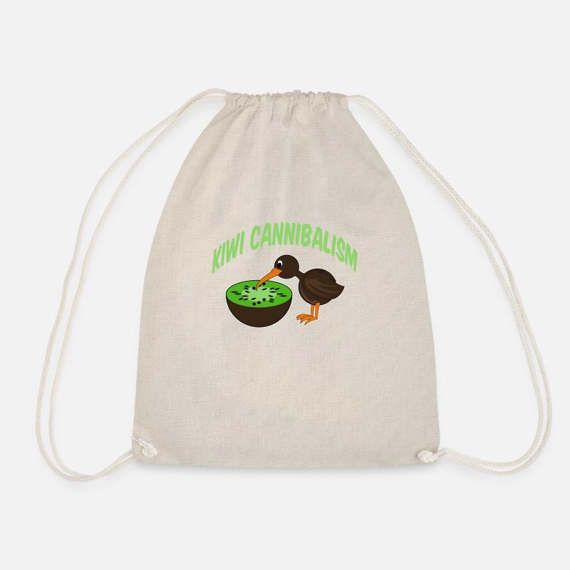 Kiwi cannibalism - Drawstring Bag - nature