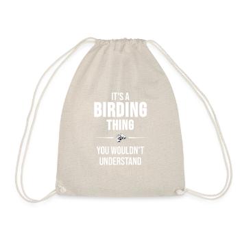 Lustig Bird Watching Geschenk Bird Nerd Vogel Tier - Turnbeutel - Natur - Vorne