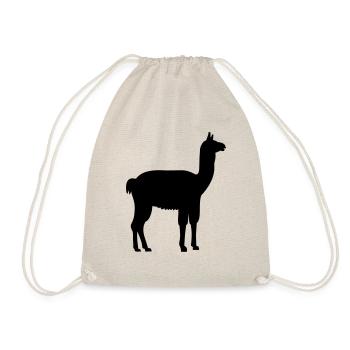 Llama - Drawstring Bag - nature - Front