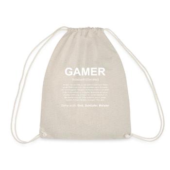 gamer definition - Turnbeutel - Natur - Vorne