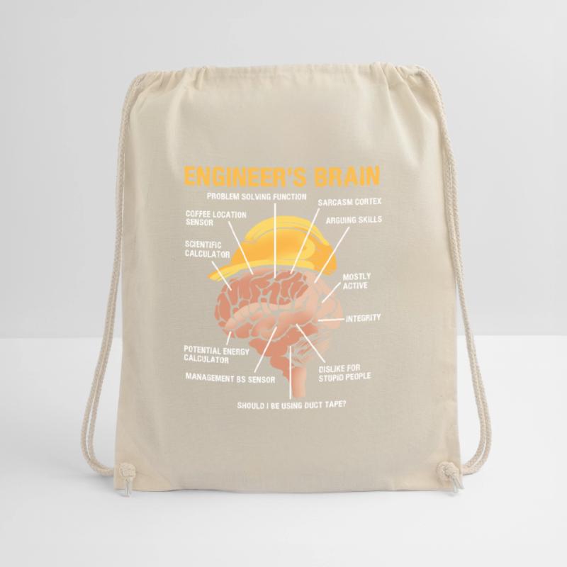 Engineer Brain Mechanical Engineering Electrical Engineering Drawstring Bag