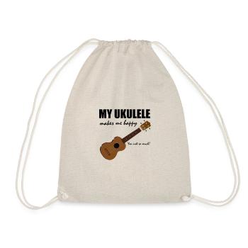 Ukulele - Turnbeutel - Natur - Vorne