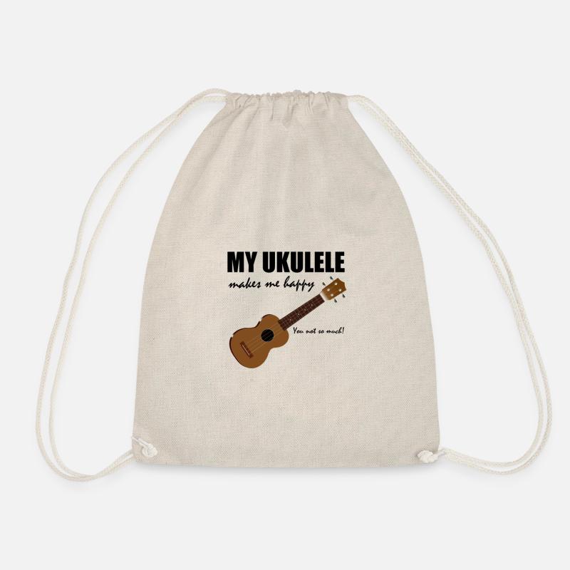 ukulele - Drawstring Bag - nature