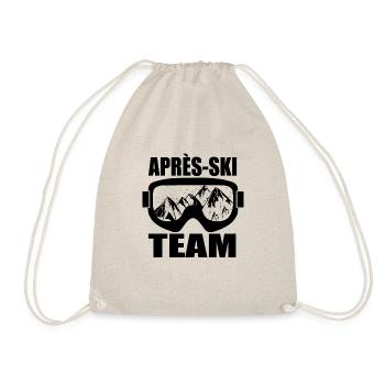 Apres-Ski Design Motif T-Shirt Gift - Drawstring Bag - nature - Front