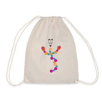 ADN DNS Drôle mascotte mâle Logo - Sac de sport léger - nature - Devant