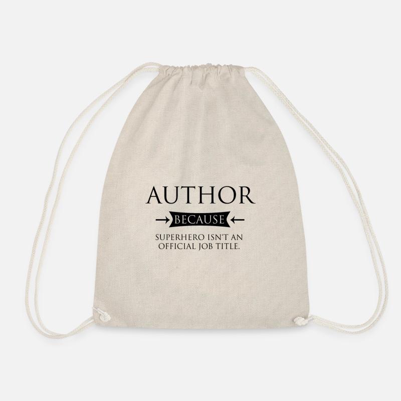 Trust me, I'm an author - Drawstring Bag - nature