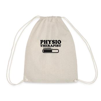 Physiotherapist, gift, funny saying - Drawstring Bag - nature - Front