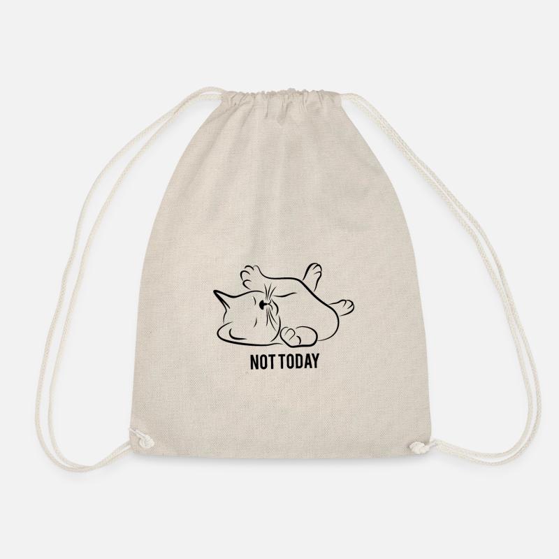 Not today, Just chill2 - Drawstring Bag - nature