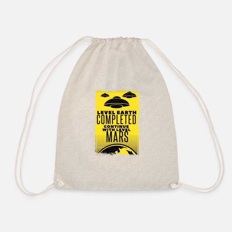 Alien attack on the solar system - Drawstring Bag - nature