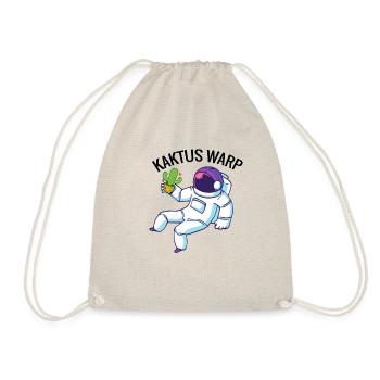 Cactus Warp Space T-Shirt - Drawstring Bag - nature - Front