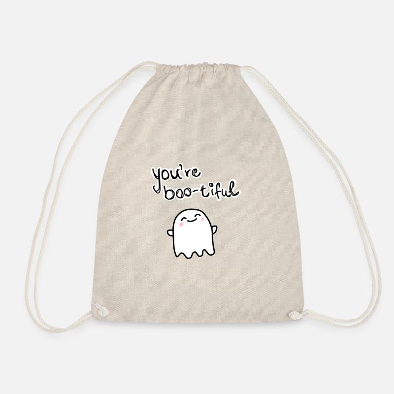 You're boo-tiful ghost - Drawstring Bag - nature