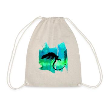Lizard Lizard T Shirt - Drawstring Bag - nature - Front