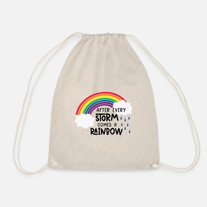 Regenbogen - Turnbeutel - Natur
