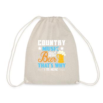 Musique country et bière - Sac de sport léger - nature - Devant