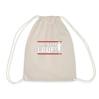 Heul nicht Lauf I Spruch für Läufer Geschenk - Turnbeutel - Natur - Vorne