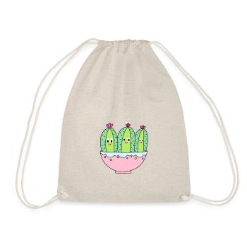 3 Pretty Cactus Girls - Drawstring Bag - nature - Front