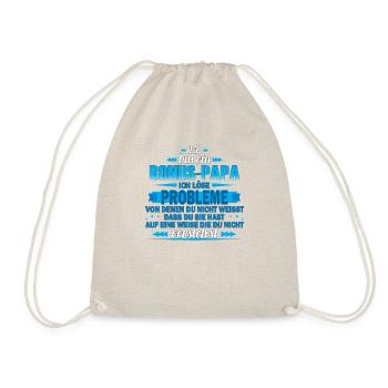 I'm a bonus dad - I solve problems - Drawstring Bag - nature - Front