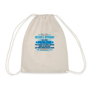I am Headmistress I solve problems - Drawstring Bag - nature - Front
