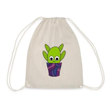 Cactus épineux en poterie mignonne - Sac de sport léger - nature - Devant