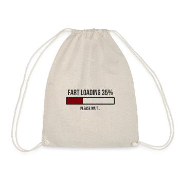 Fart Loading Please Wait! Furz wird geladen Spruch - Turnbeutel - Natur - Vorne