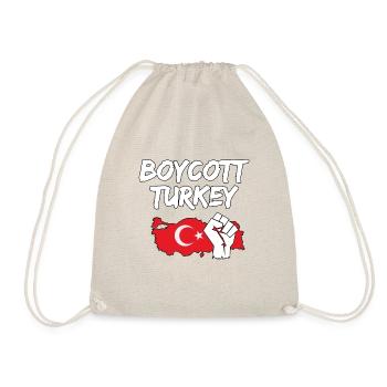 Boycott Turkey Turkey Syria war - Drawstring Bag - nature - Front