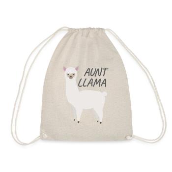 Correspondance famille Lama Cadeau Tante Lama pour tante pour tante - Sac de sport léger - nature - Devant