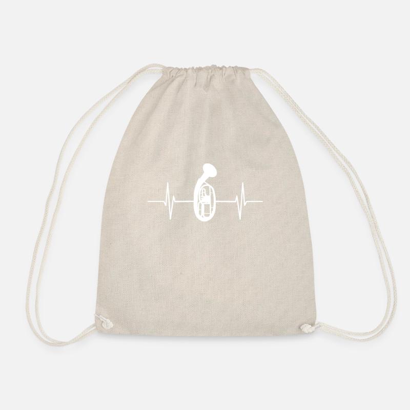 Tenor horn - heart rate - Drawstring Bag - nature