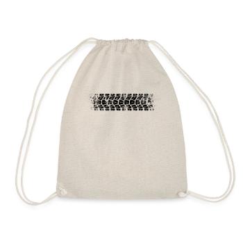 Empreinte de piste de pneu de moto de vélo - Sac de sport léger - nature - Devant