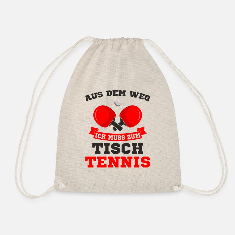 Tischtennis - Turnbeutel - Natur