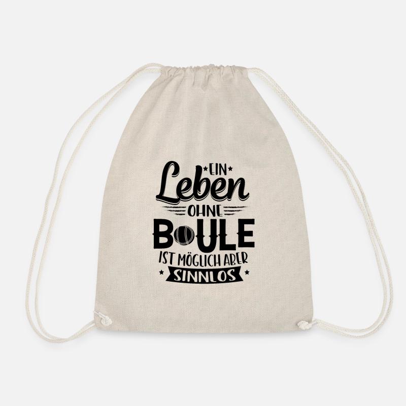 Boule ein Leben ohne Boule ist möglich - Turnbeutel - Natur