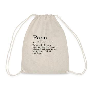 Papa - Turnbeutel - Natur - Vorne