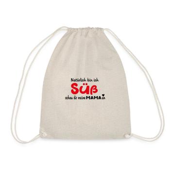 1 Geburtstag - Mama - lustige geschenkidee baby - Turnbeutel - Natur - Vorne