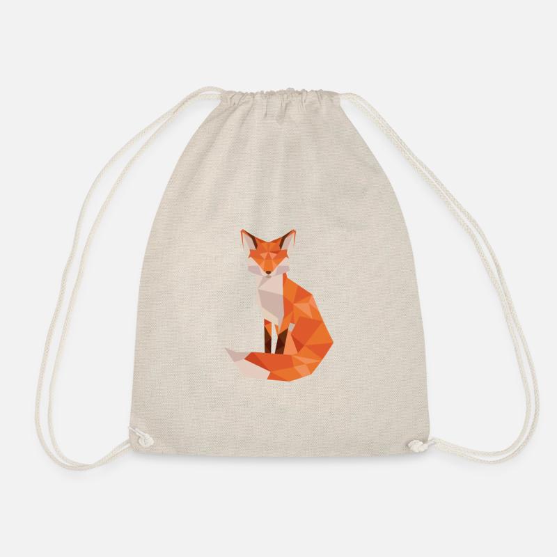 Fox - Drawstring Bag - nature