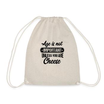 Age is not important cheese - Drawstring Bag - nature - Front