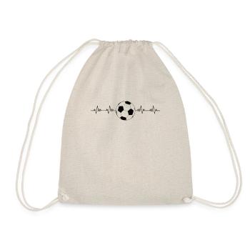 Soccer Heartbeat - Turnbeutel - Natur - Vorne