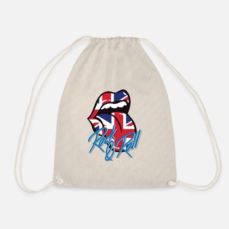 Rock and roll - Drawstring Bag - nature