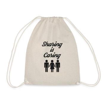 Kinky Adult Humor Gift Sharing est attentionné - Sac de sport léger - nature - Devant